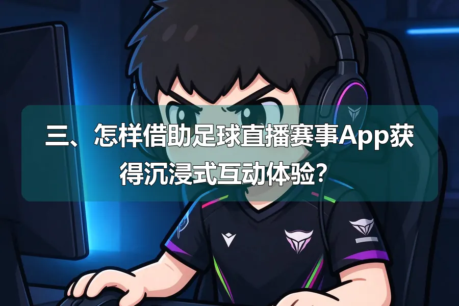 三、怎样借助足球直播赛事App获得沉浸式互动体验？